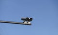 Two CCTV traffic surveillance cameras Royalty Free Stock Photo