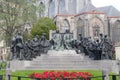 Statue of the Van Eyck brothers, Ghent,Belgium