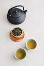 two ceramic cups of green tea Royalty Free Stock Photo