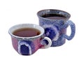 Two ceramic tea cups Royalty Free Stock Photo