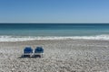 Two chairs on the beach