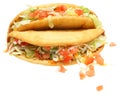 Two Chalupas Over White Royalty Free Stock Photo