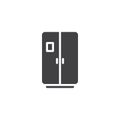 Two-chambered refrigerator vector icon Royalty Free Stock Photo
