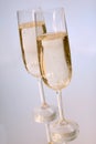 Two champagne glasses Royalty Free Stock Photo