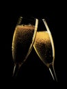 Two champagne glasses Royalty Free Stock Photo