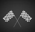 Two Checker Flag Royalty Free Stock Photo