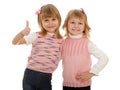 Two cheerful little girls