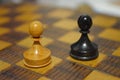 Two Pawns on Chess Board