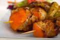 Two chicken shashlik