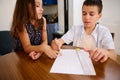 Children Collaborating on a Task Royalty Free Stock Photo