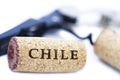 Isolated Chile Wine Corks & Bottle Opener Royalty Free Stock Photo