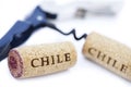 Chile Wine Corks & Bottle Opener Royalty Free Stock Photo