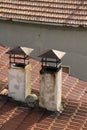 Two chimneys Royalty Free Stock Photo
