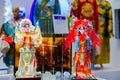 Two Chinese Beijing opera figurine on display Royalty Free Stock Photo