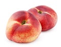 Chinese flat donut peaches isolated on white Royalty Free Stock Photo