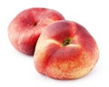 Chinese flat donut peaches isolated on white Royalty Free Stock Photo