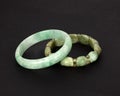 Two Chinese Jade Bracelets with Great Symbolism