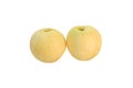 Two Chinese pear with white background