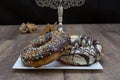 Two Chocolate donuts, for Hanukkah Royalty Free Stock Photo