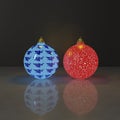 Two chrismas balls