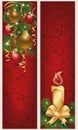 Two christmas banners Royalty Free Stock Photo