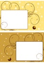 Two christmas frames 3 Royalty Free Stock Photo