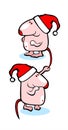 Two christmas mice Royalty Free Stock Photo
