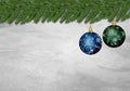 Two christmas ornament Royalty Free Stock Photo