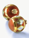 Two Christmas tree balls Royalty Free Stock Photo