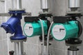 Two circulating pumps Royalty Free Stock Photo