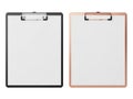 Two clipboards side by side Royalty Free Stock Photo