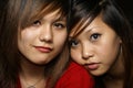 Two close female friends Royalty Free Stock Photo