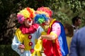 Two clowns Royalty Free Stock Photo