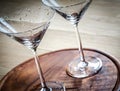 Two cocktail glasses Royalty Free Stock Photo