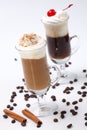 Two Coffee Cocktail - Coffee Warmers Royalty Free Stock Photo