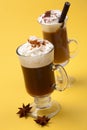 Two Coffee Cocktail - Coffee Warmers Royalty Free Stock Photo