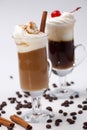 Two Coffee Cocktail - Coffee Warmers Royalty Free Stock Photo