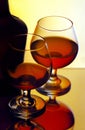 Two cognac glasses