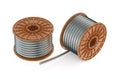 Two coils of steel wires Royalty Free Stock Photo