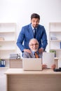 Two colleagues working in the office Royalty Free Stock Photo