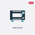 Two color home devices vector icon from smart home concept. isolated blue home devices vector sign symbol can be use for web, Royalty Free Stock Photo