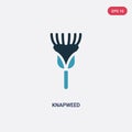 Two color knapweed vector icon from nature concept. isolated blue knapweed vector sign symbol can be use for web, mobile and logo Royalty Free Stock Photo