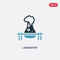 Two color labaratory vector icon from other concept. isolated blue labaratory vector sign symbol can be use for web, mobile and