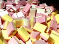 Two-color pastille. Turkish delight sweets