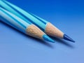 Two color pencils