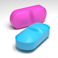 Two color pill