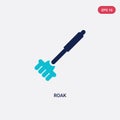 Two color roak vector icon from farming and gardening concept. isolated blue roak vector sign symbol can be use for web, mobile