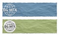 Two colored banners Royalty Free Stock Photo