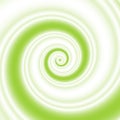 Two-colored green and white spiral wave