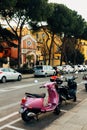 Two color scooters in Italy